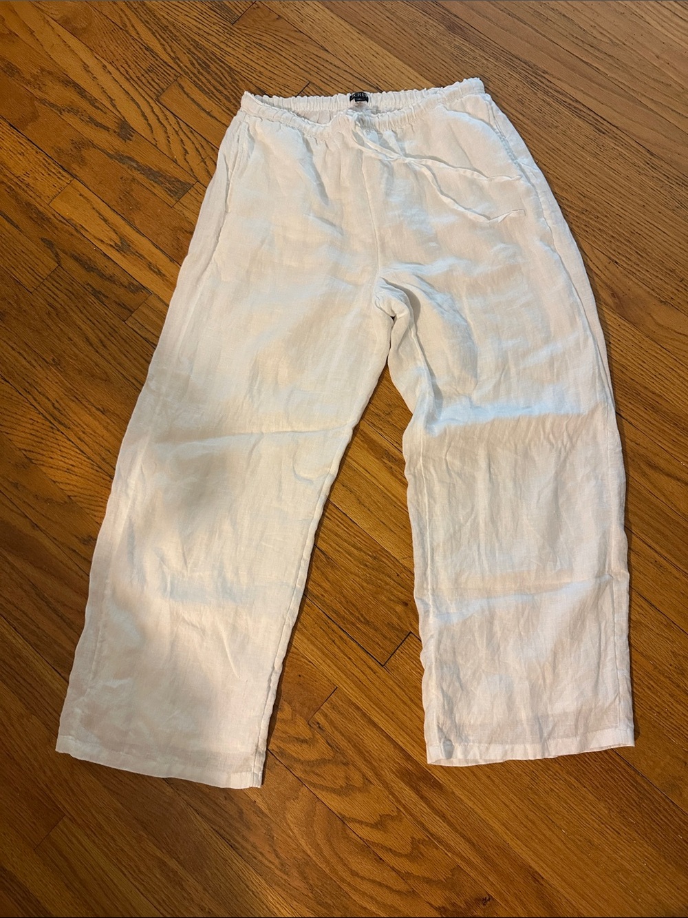 JCrew Women’s White Linen Pants